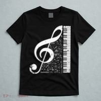 Treble Clef Piano Musical Notes Pianist Musician Instrument T-Shirt thumb 5