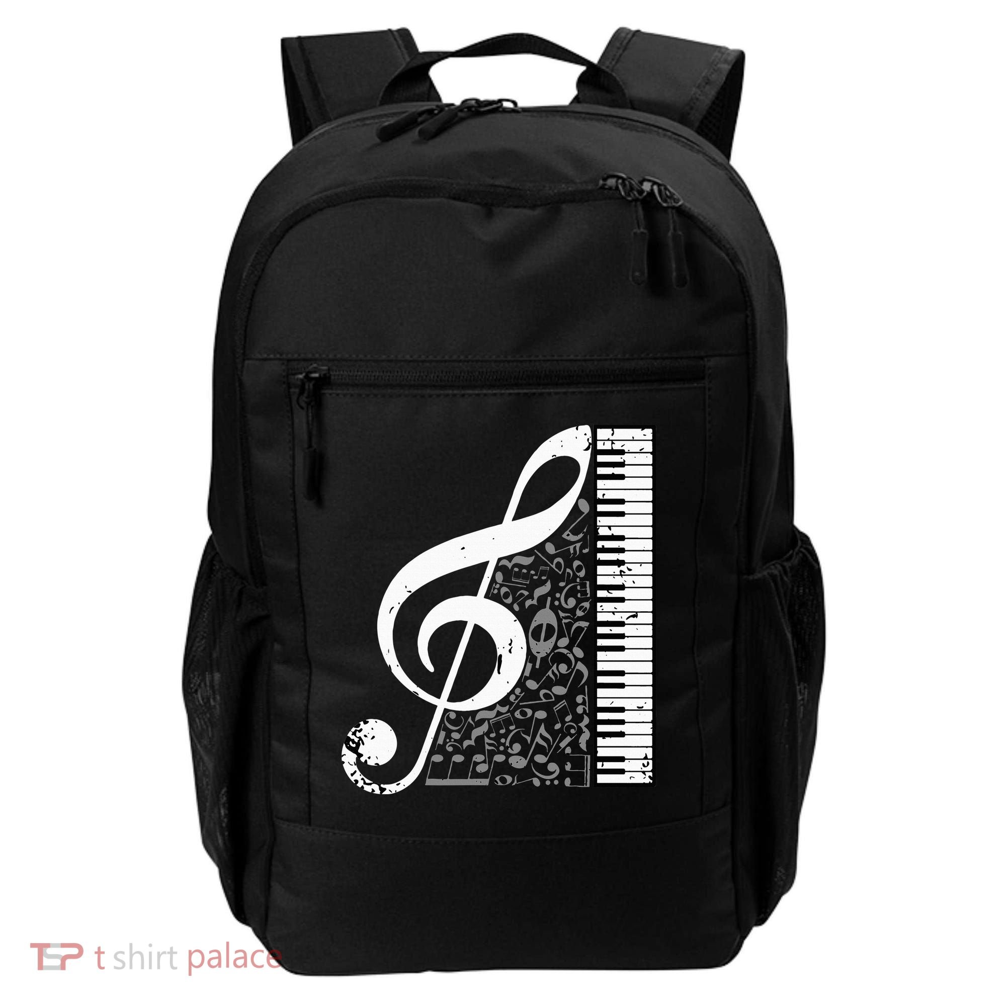 Treble Clef Piano Musical Notes Pianist Musician Instrument Backpack