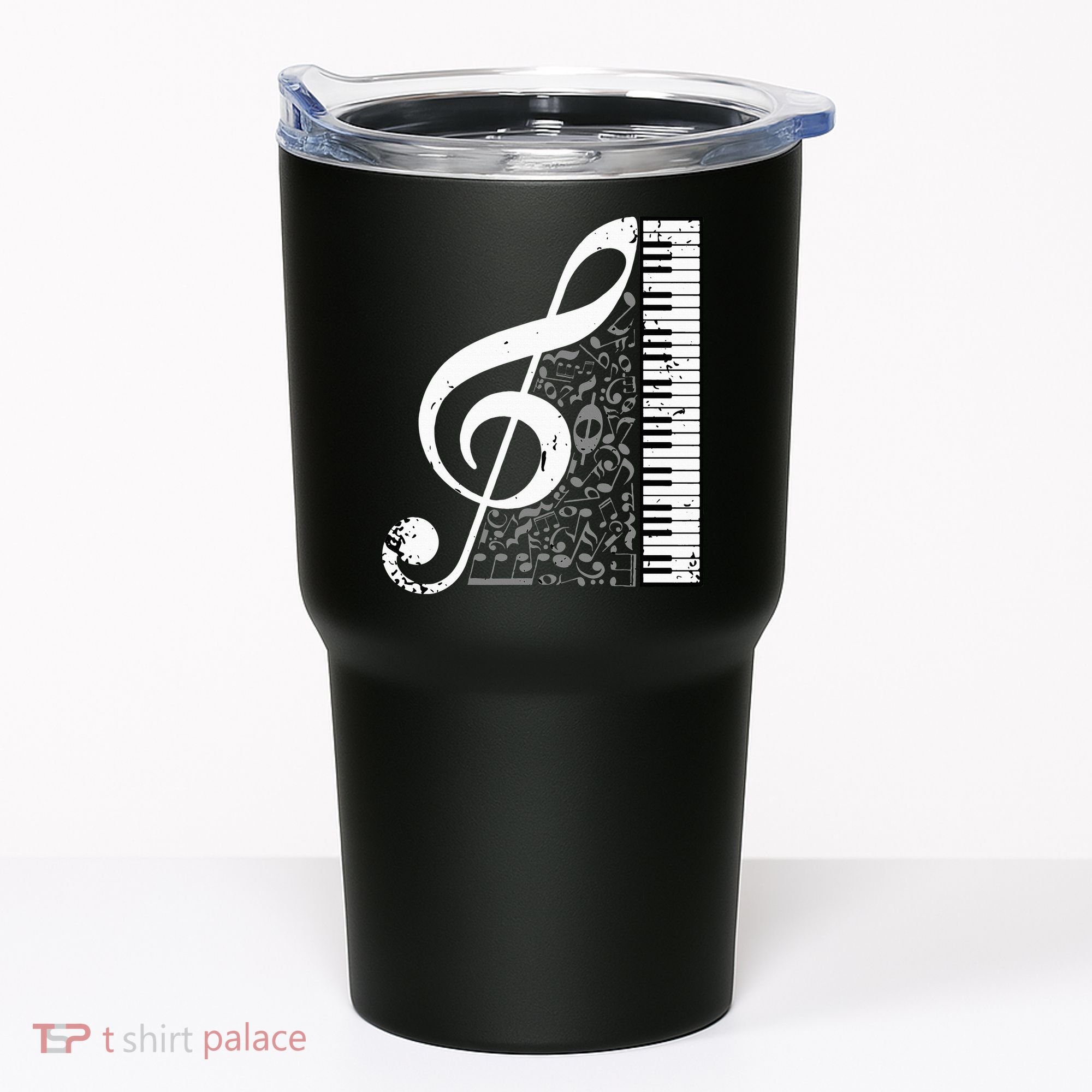 Treble Clef Piano Musical Notes Pianist Musician Instrument Tumbler