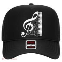 Treble Clef Piano Musical Notes Pianist Musician Instrument Hat thumb 0