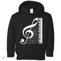 Treble Clef Piano Musical Notes Pianist Musician Instrument Toddler Hoodie thumb 0