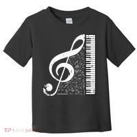 Treble Clef Piano Musical Notes Pianist Musician Instrument Toddler T-Shirt thumb 0