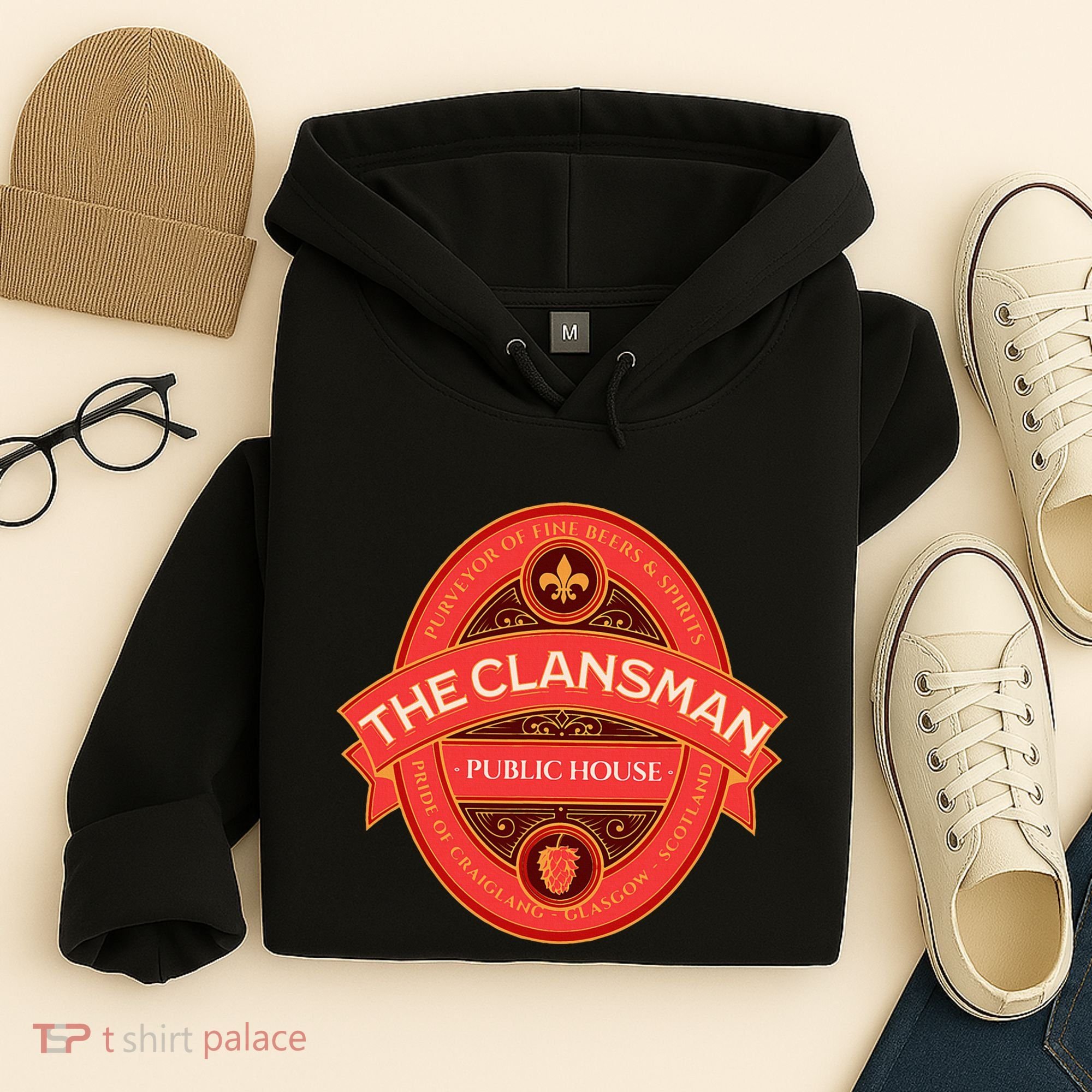 The Clansman Public House Funny Scottish Hoodie