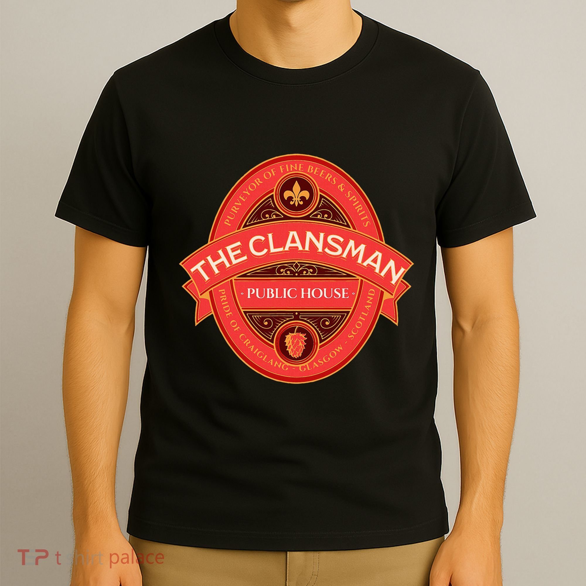 The Clansman Public House Funny Scottish T-Shirt