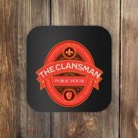 The Clansman Public House Funny Scottish Coaster thumb 0