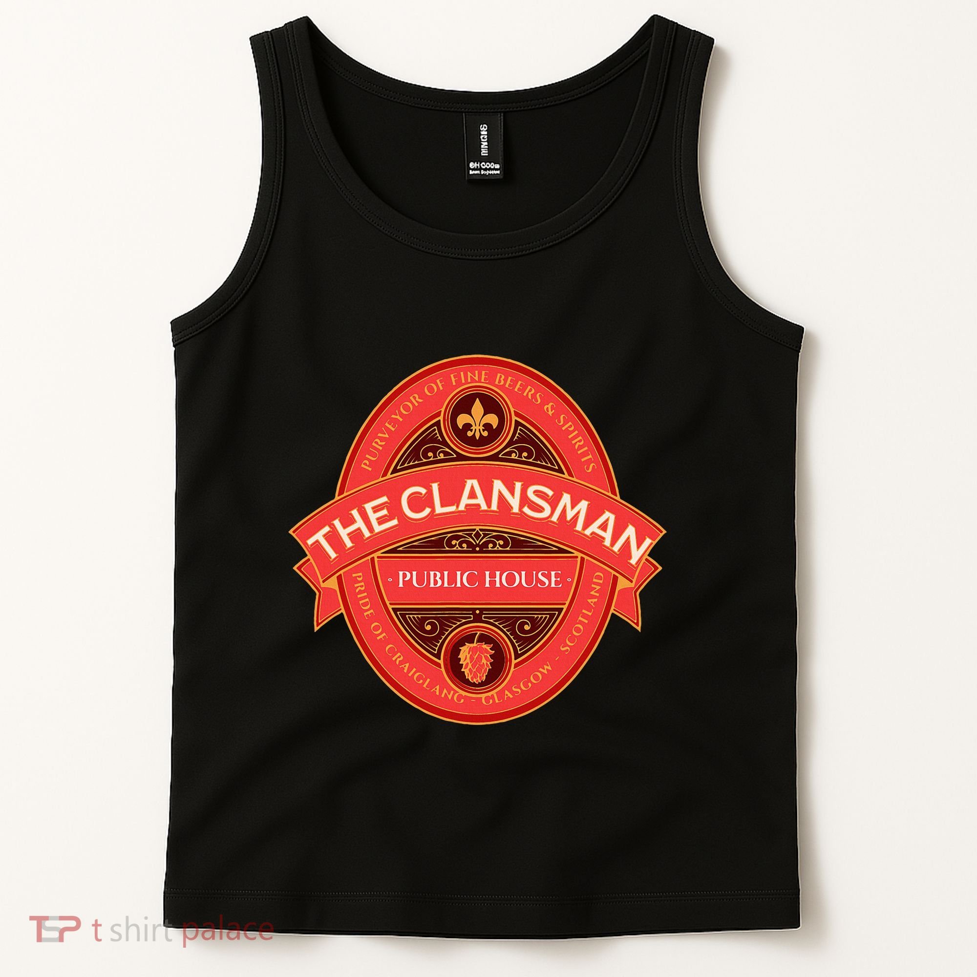 The Clansman Public House Funny Scottish Tank Top