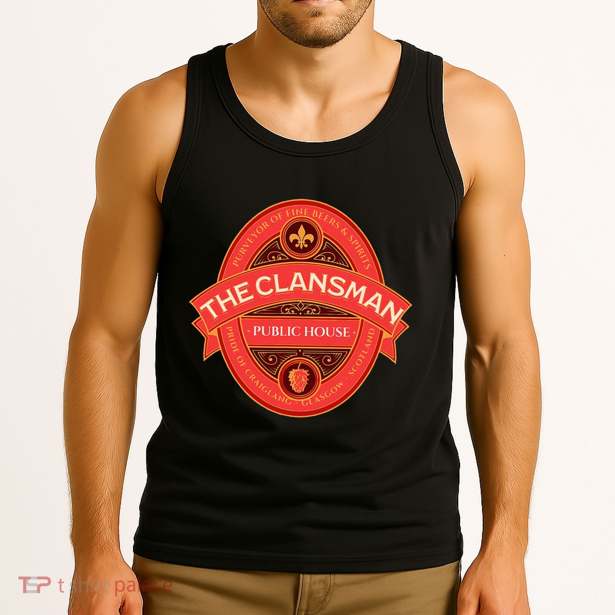 The Clansman Public House Funny Scottish Tank Top