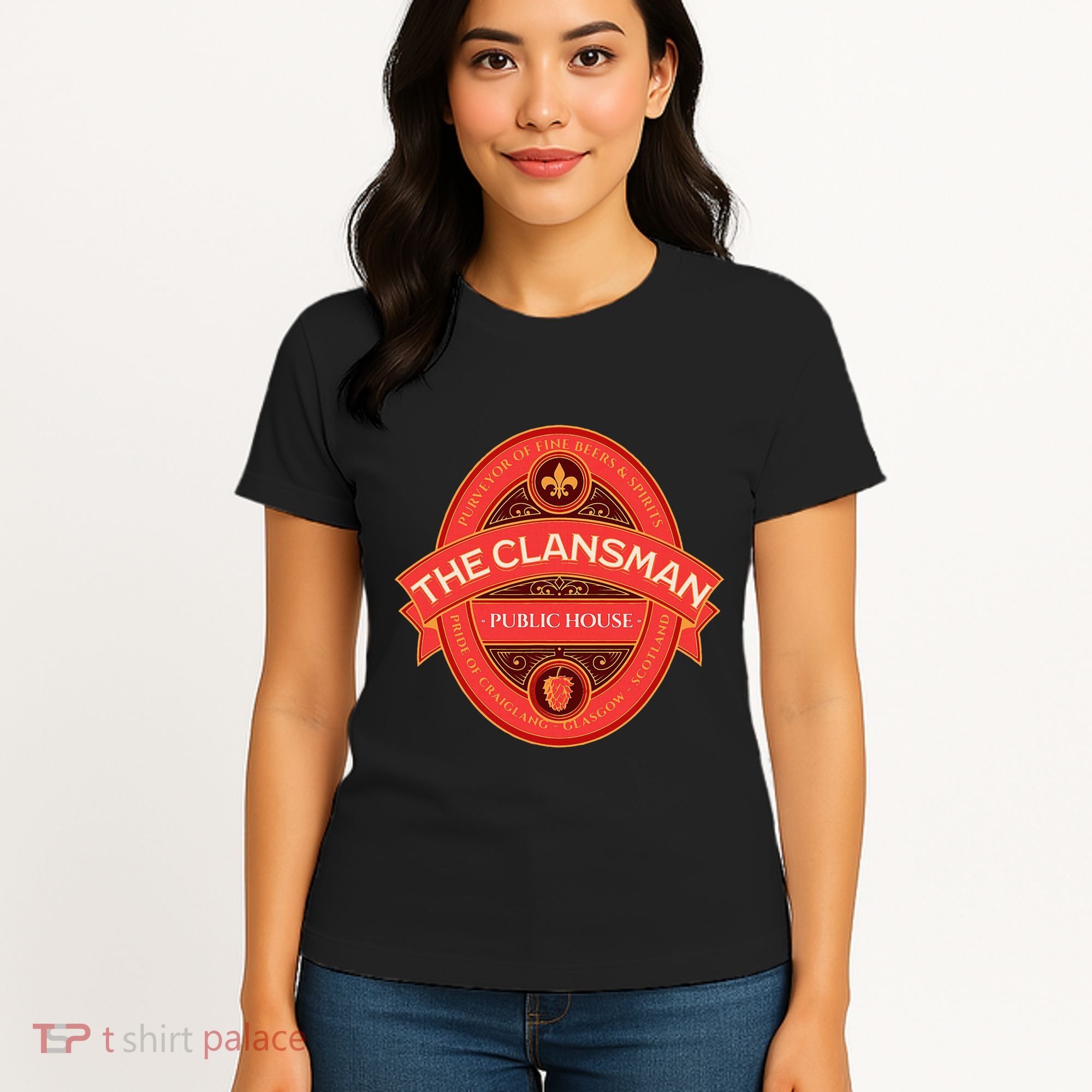 The Clansman Public House Funny Scottish Women's T-Shirt