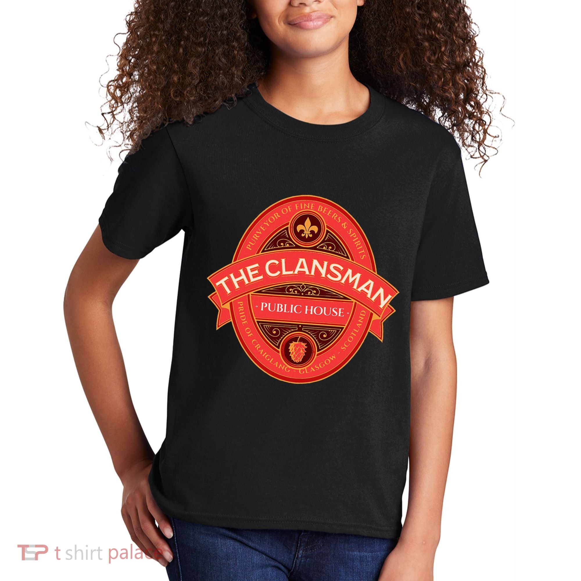 The Clansman Public House Funny Scottish Kids T-Shirt