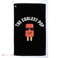 The Coolest Pop Dad Fathers Day Gift Golf Towel thumb 0