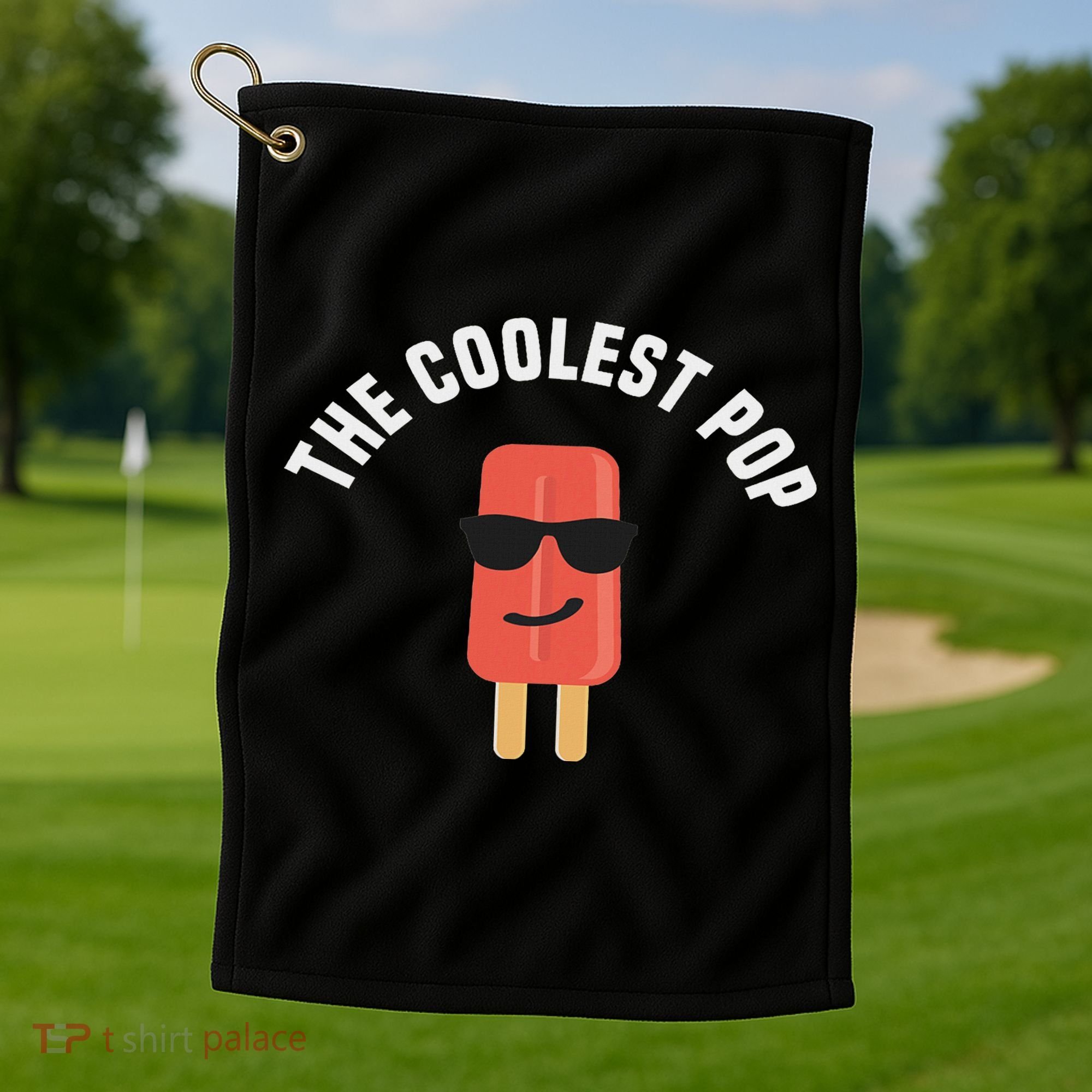 The Coolest Pop Dad Fathers Day Gift Golf Towel