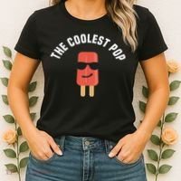 The Coolest Pop Dad Fathers Day Gift Women's T-Shirt thumb 2