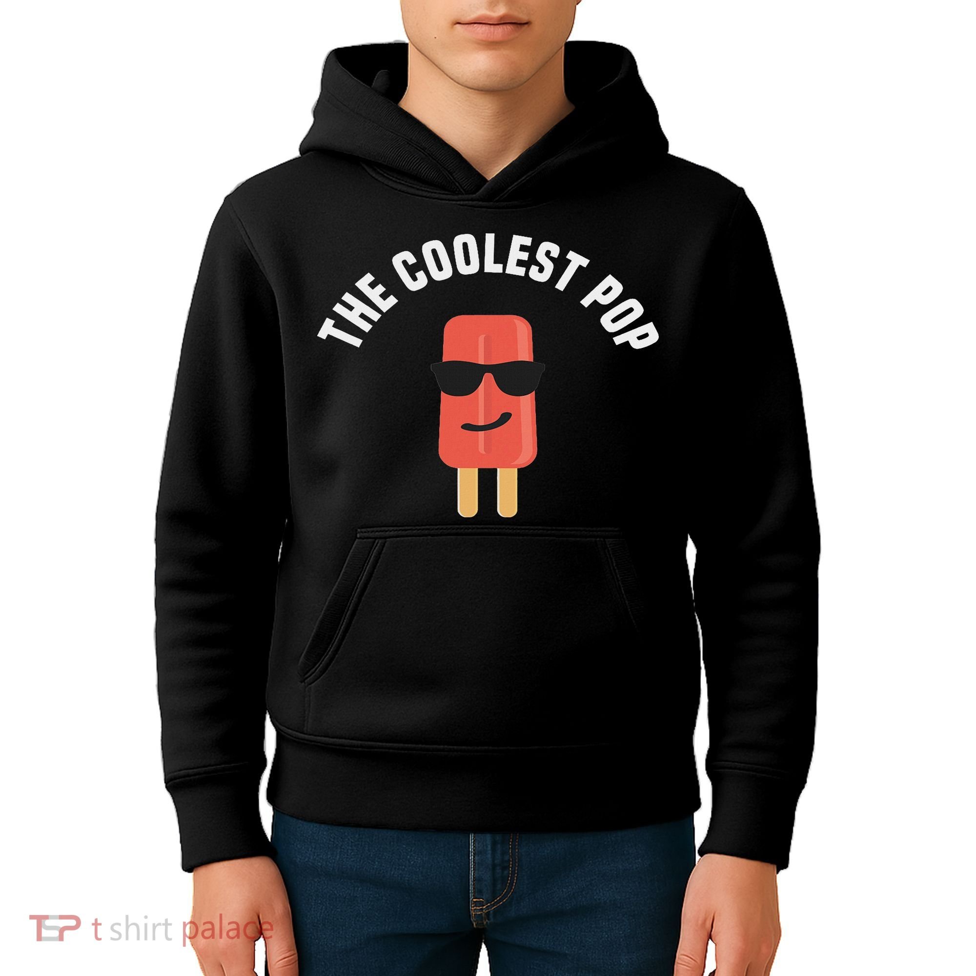 The Coolest Pop Dad Fathers Day Gift Kids Hoodie