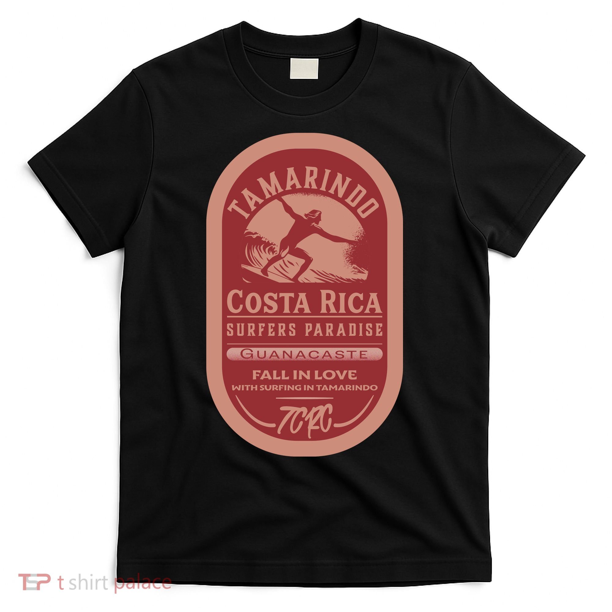 Tamarindo Costa Rica Surf Vintage Label T-Shirt