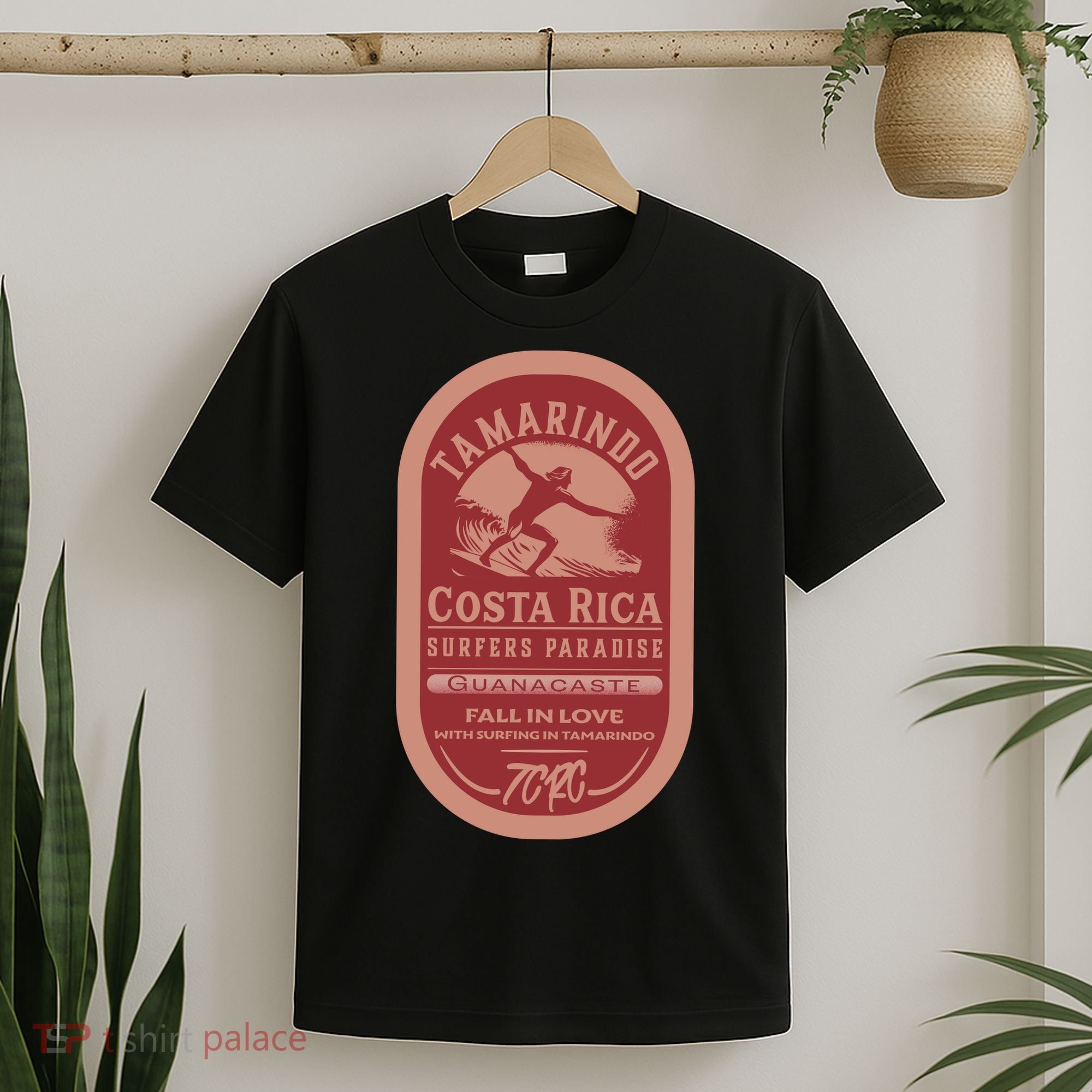Tamarindo Costa Rica Surf Vintage Label T-Shirt