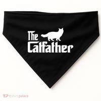 The Catfather Ragdoll Cat Lover Funny Father Cat Dad USA-Made Doggie Bandana thumb 0