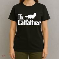 The Catfather Ragdoll Cat Lover Funny Father Cat Dad T-Shirt thumb 4