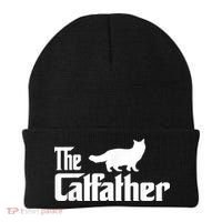 The Catfather Ragdoll Cat Lover Funny Father Cat Dad Beanie thumb 0