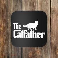 The Catfather Ragdoll Cat Lover Funny Father Cat Dad Coaster thumb 0