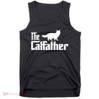 The Catfather Ragdoll Cat Lover Funny Father Cat Dad Tank Top thumb 0
