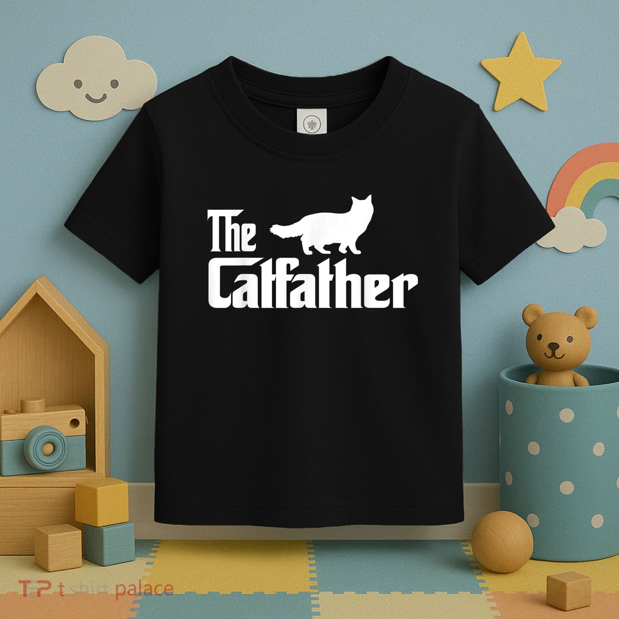 The Catfather Ragdoll Cat Lover Funny Father Cat Dad Toddler T-Shirt
