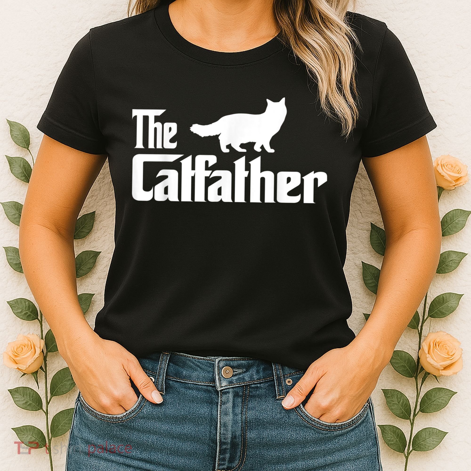 The Catfather Ragdoll Cat Lover Funny Father Cat Dad Women's T-Shirt