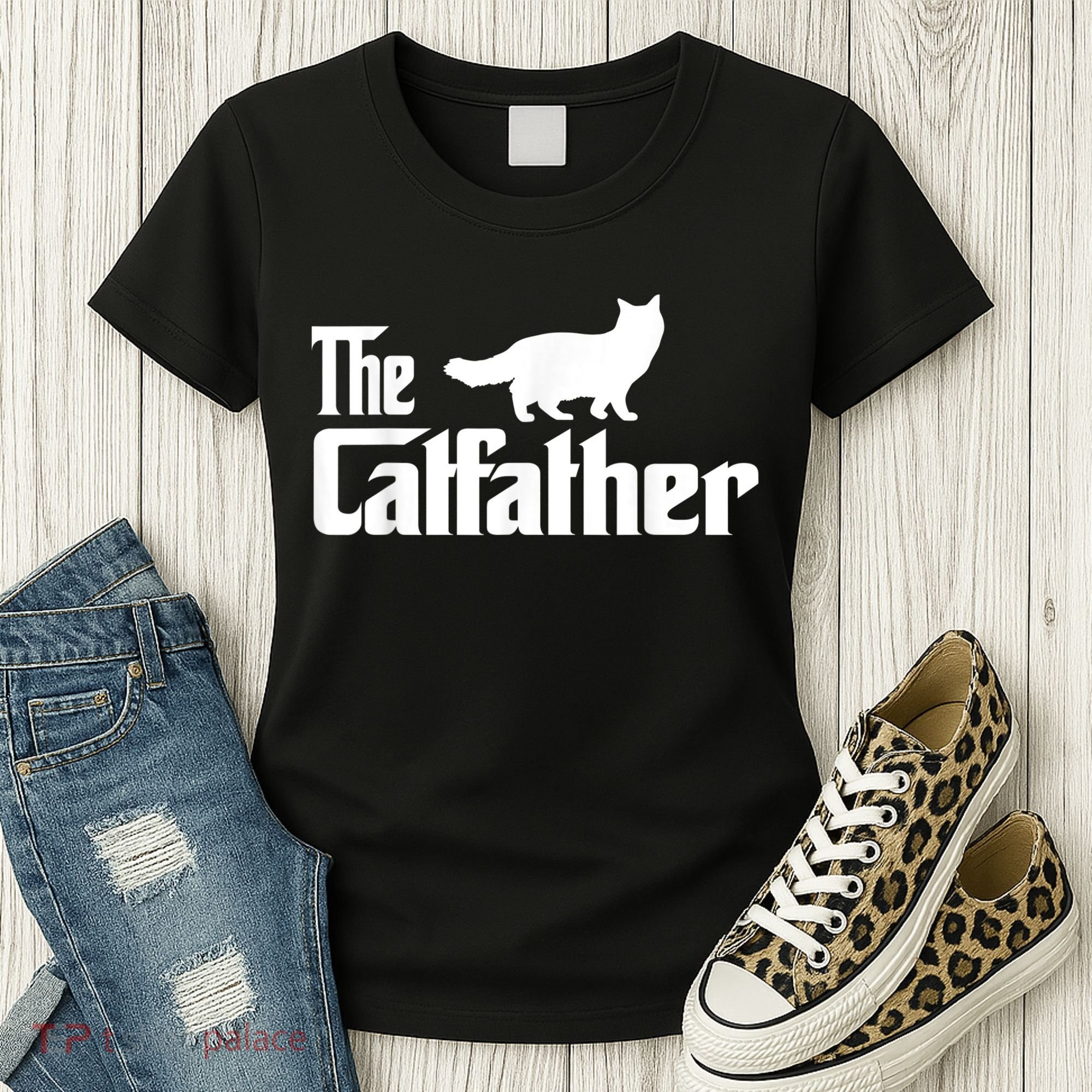 The Catfather Ragdoll Cat Lover Funny Father Cat Dad Women's T-Shirt