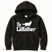 The Catfather Ragdoll Cat Lover Funny Father Cat Dad Kids Hoodie thumb 0