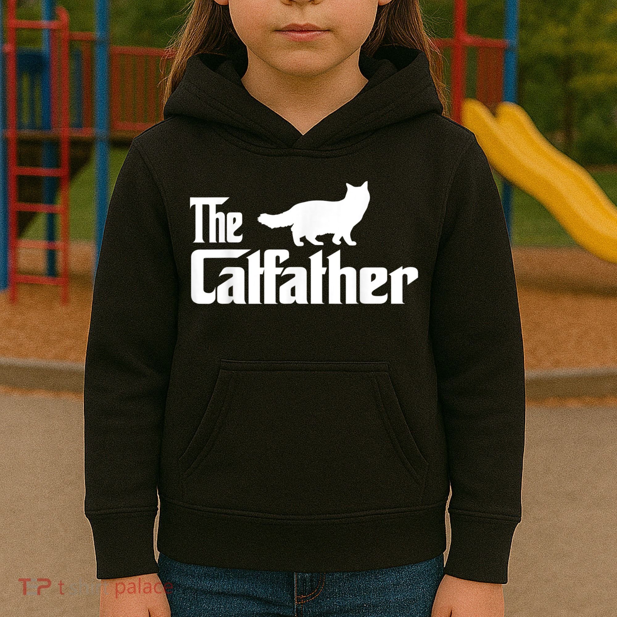 The Catfather Ragdoll Cat Lover Funny Father Cat Dad Kids Hoodie