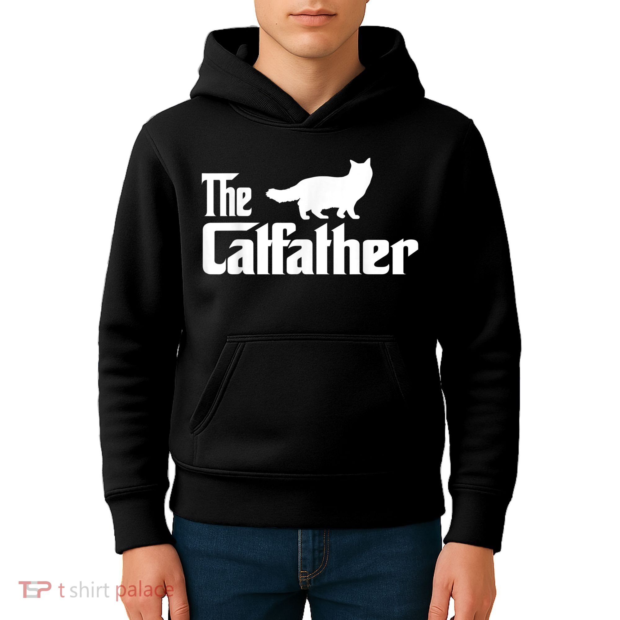 The Catfather Ragdoll Cat Lover Funny Father Cat Dad Kids Hoodie