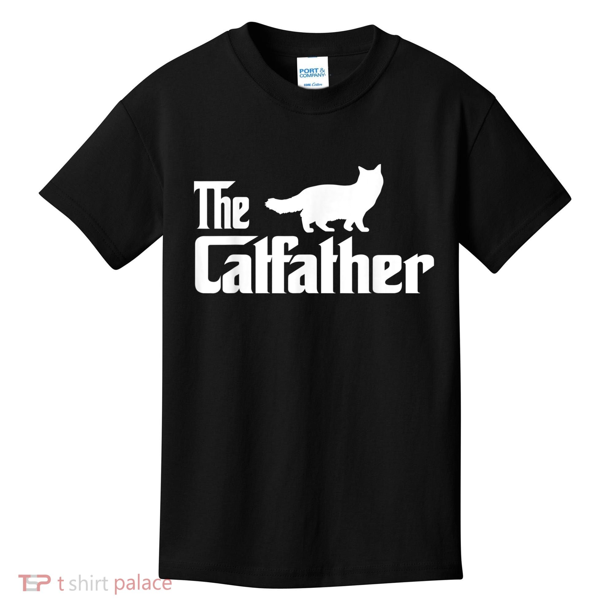 The Catfather Ragdoll Cat Lover Funny Father Cat Dad Kids T-Shirt