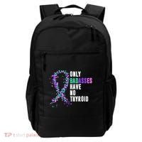 Thyroid Cancer Ribbon Thyroidectomy Removal Surgery Badasses Great Gift Backpack thumb 0