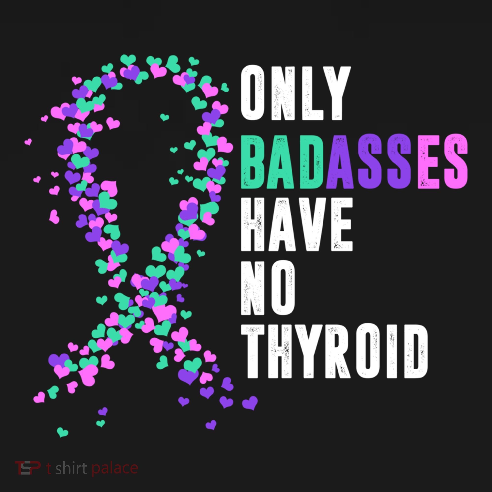 Thyroid Cancer Ribbon Thyroidectomy Removal Surgery Badasses Great Gift Women's Hoodie