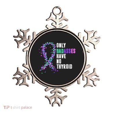 Thyroid Cancer Ribbon Thyroidectomy Removal Surgery Badasses Great Gift Ornament