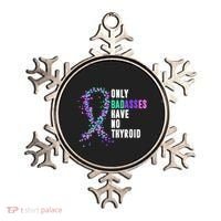 Thyroid Cancer Ribbon Thyroidectomy Removal Surgery Badasses Great Gift Ornament thumb 0