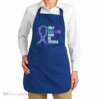 Thyroid Cancer Ribbon Thyroidectomy Removal Surgery Badasses Great Gift Apron thumb 2