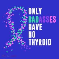 Thyroid Cancer Ribbon Thyroidectomy Removal Surgery Badasses Great Gift Mousepad thumb 1