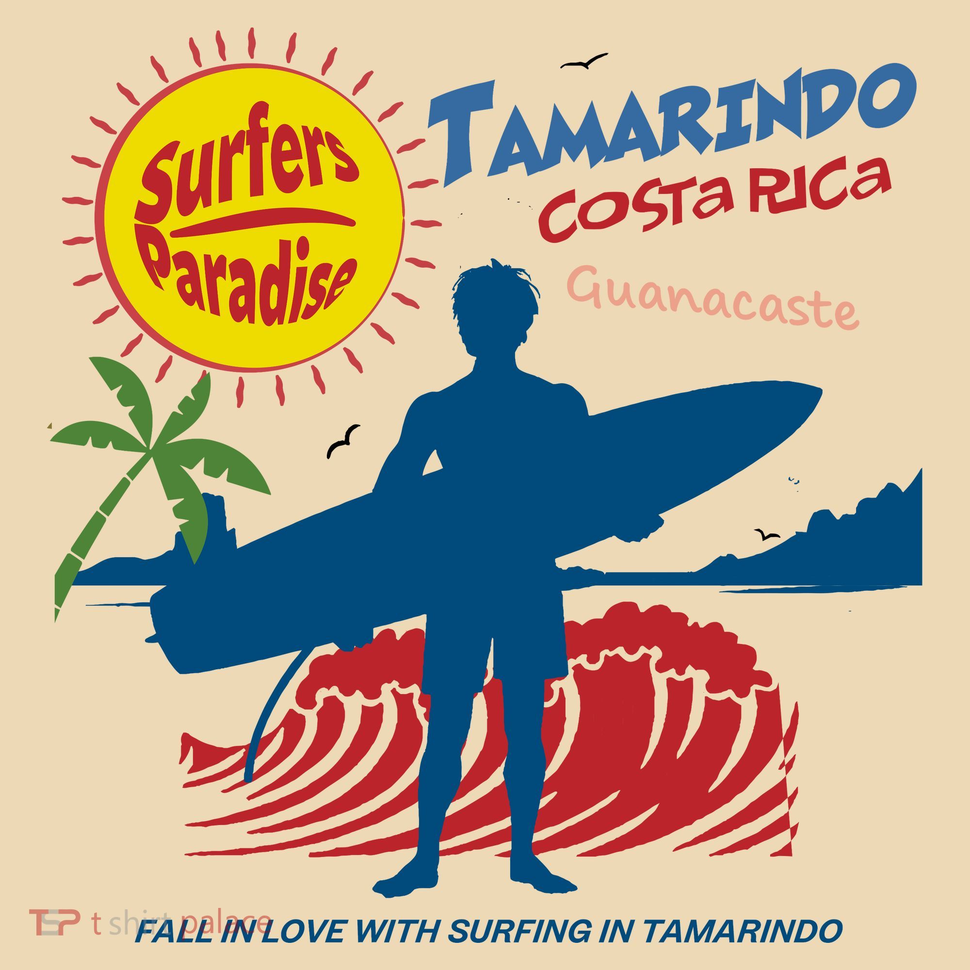 Tamarindo Costa Rica Surfer Tote Bag