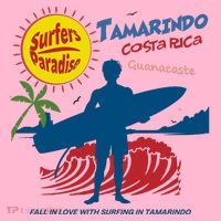 Tamarindo Costa Rica Surfer Coaster thumb 2