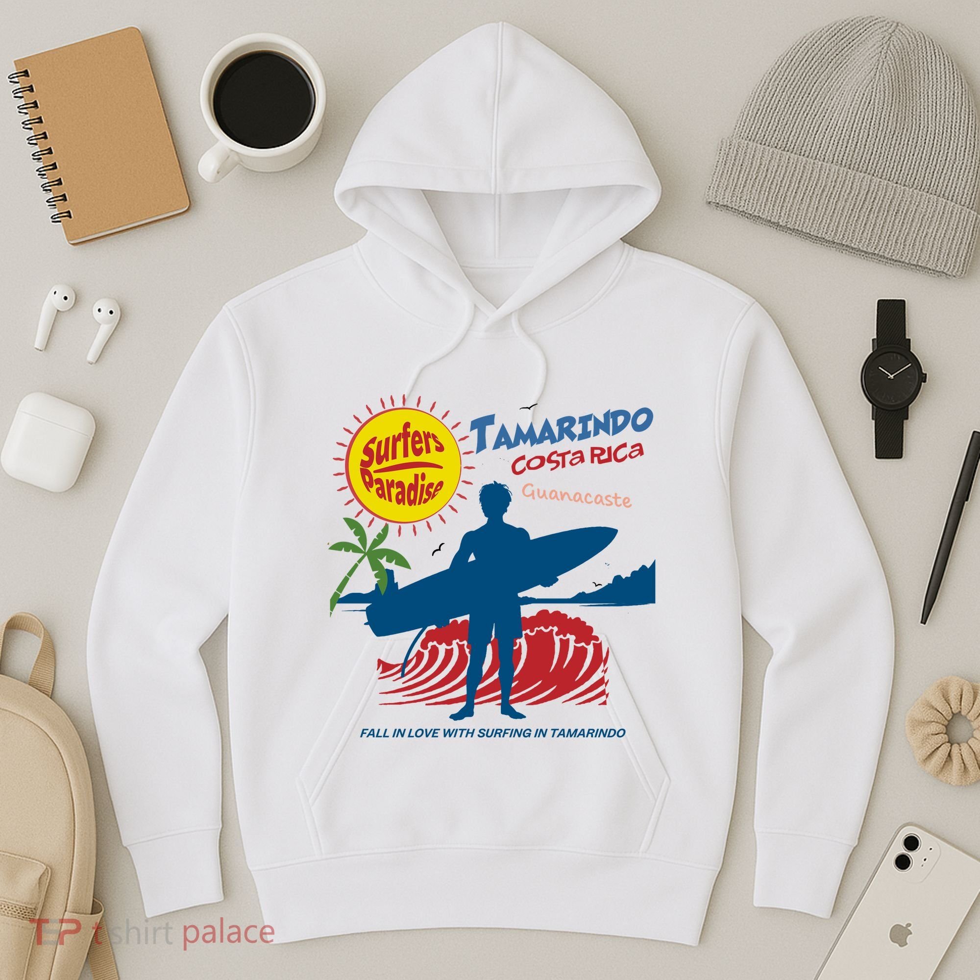 Tamarindo Costa Rica Surfer Hoodie