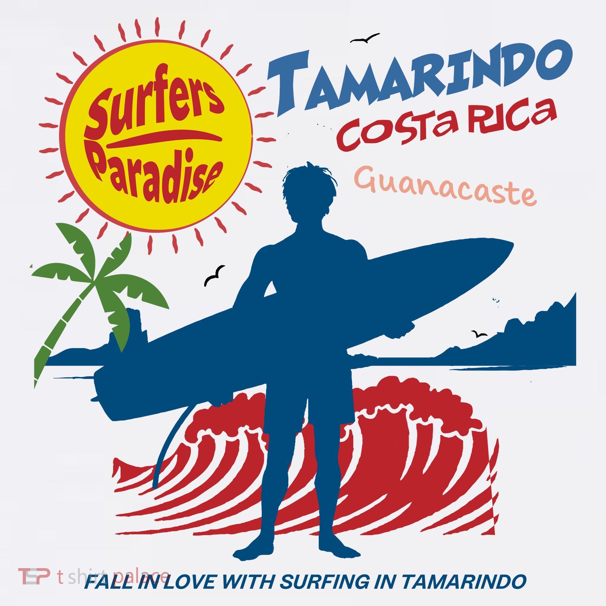 Tamarindo Costa Rica Surfer Women's Hoodie