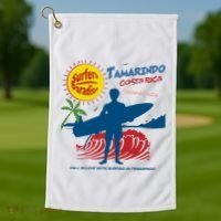Tamarindo Costa Rica Surfer Golf Towel thumb 1