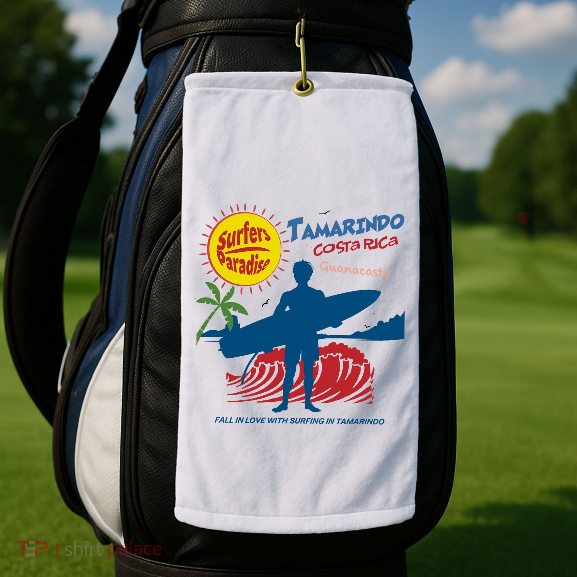 Tamarindo Costa Rica Surfer Golf Towel