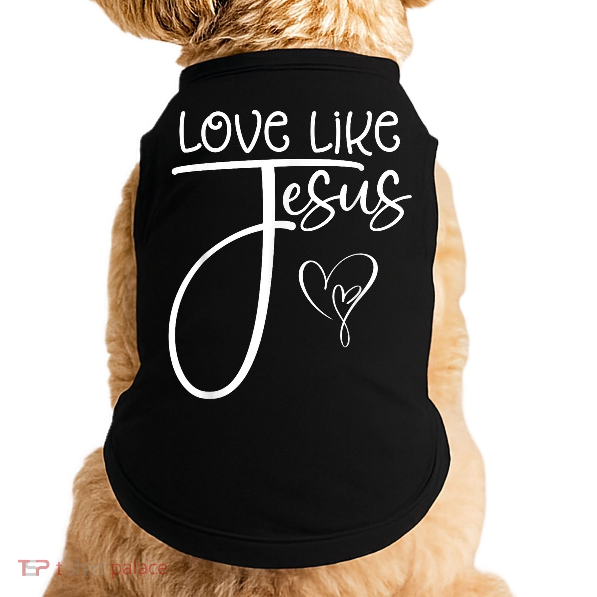 Trendy Christian Religious Love Like Jesus Doggie Tank