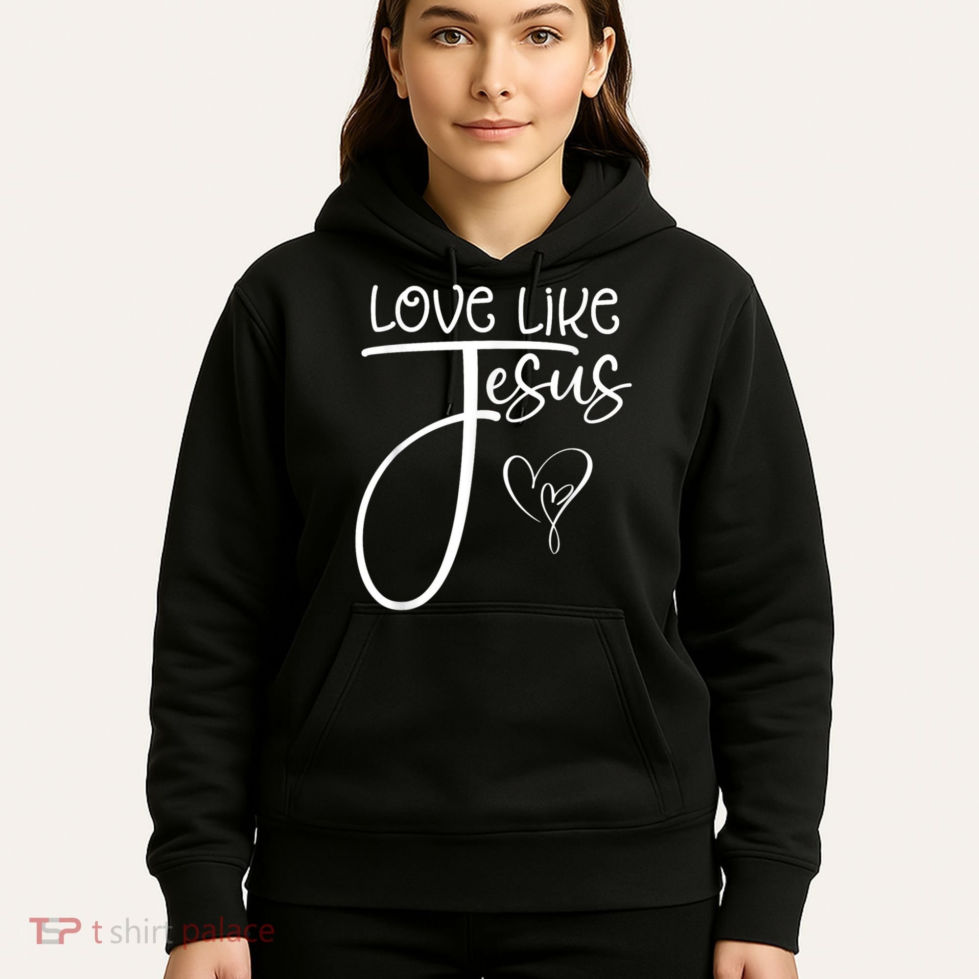 Trendy Christian Religious Love Like Jesus Hoodie
