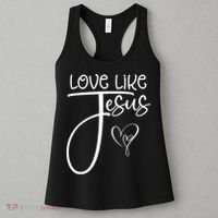 Trendy Christian Religious Love Like Jesus Women's Tank Top thumb 3