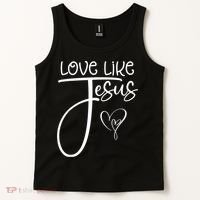 Trendy Christian Religious Love Like Jesus Tank Top thumb 2