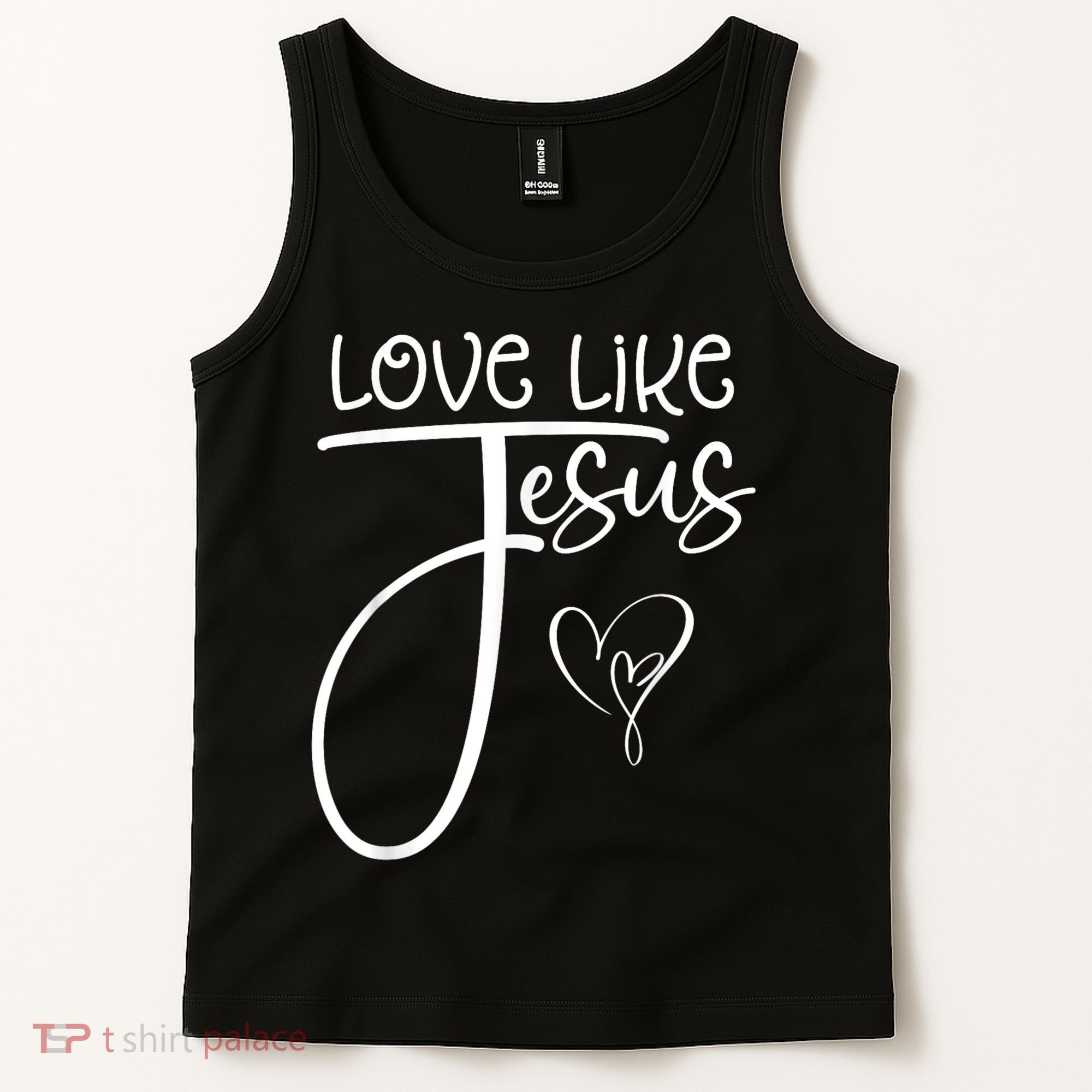 Trendy Christian Religious Love Like Jesus Tank Top