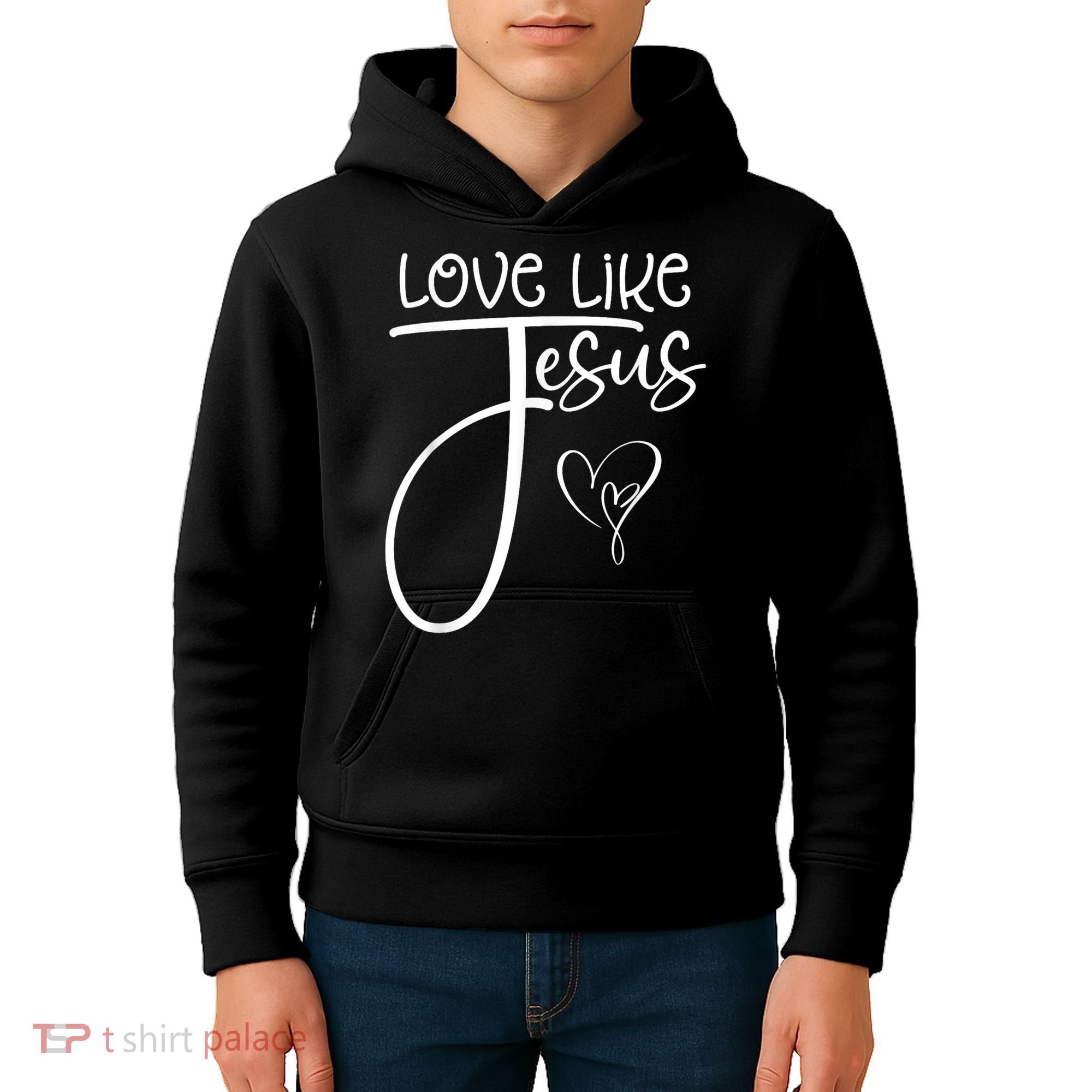 Trendy Christian Religious Love Like Jesus Kids Hoodie
