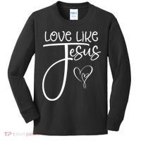 Trendy Christian Religious Love Like Jesus Kids Long Sleeve Shirt thumb 0